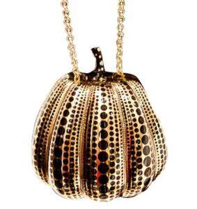 kusama pumpkin minaudiere jewel bag|yayoi kusama pumpkin minaudiere.